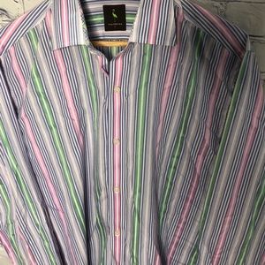TAILORBYRD Long-sleeved Button Front Shirt large